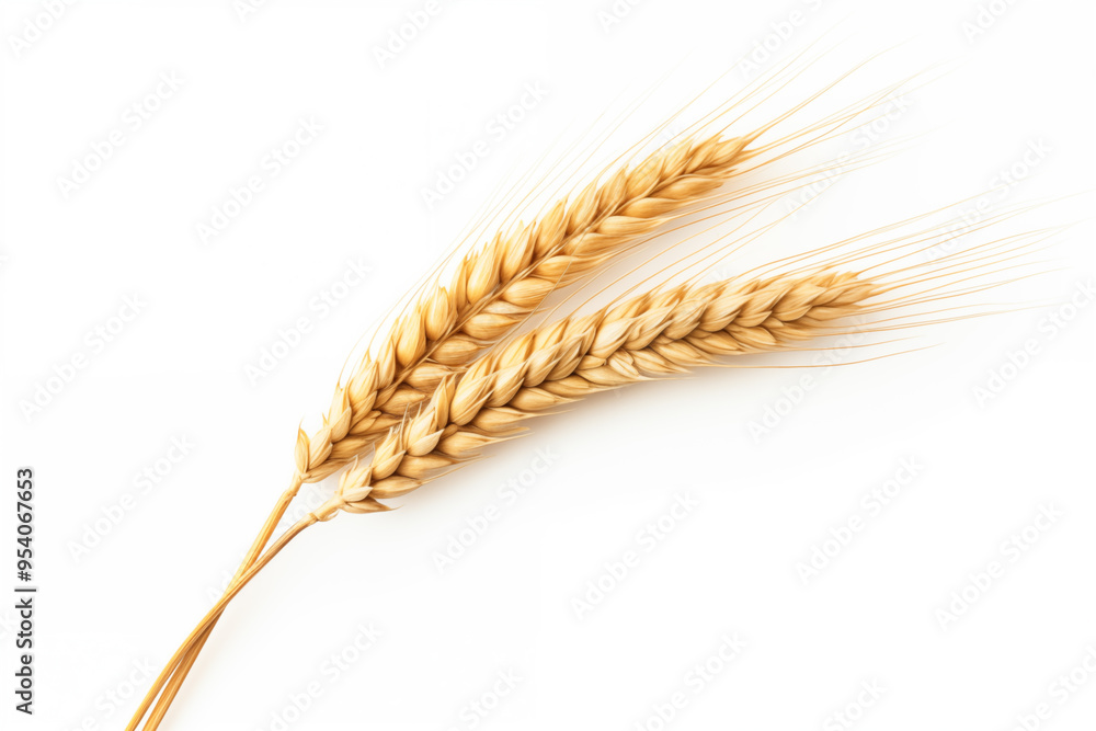 An ear of wheat isolated on white background An ear of wheat isolated on white background