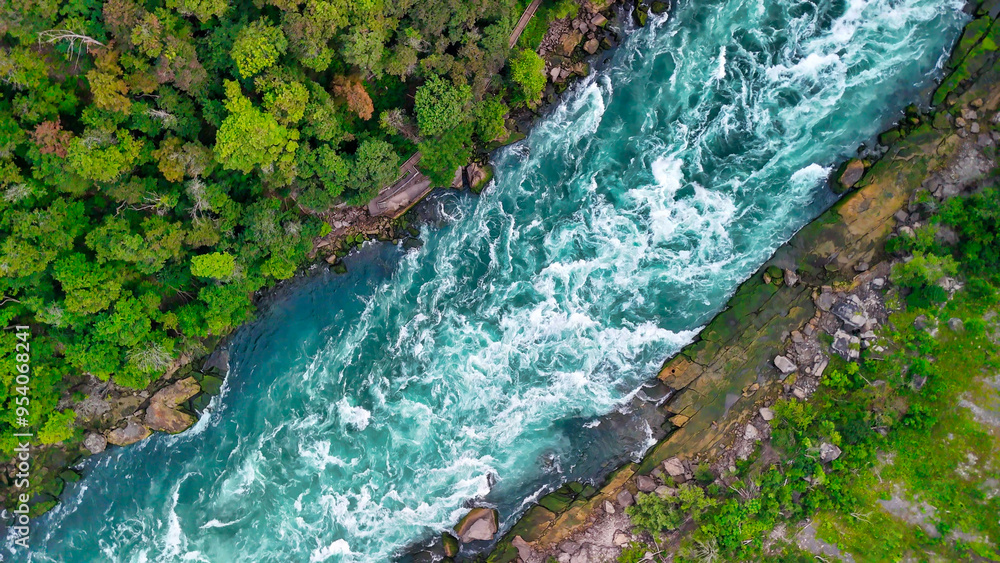 Aerial view of Niagara Falls Gorge, Ontario