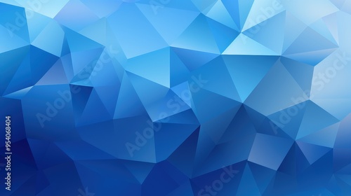 A vibrant blue abstract background featuring geometric shapes and gradients, suitable for digital designs and presentations.