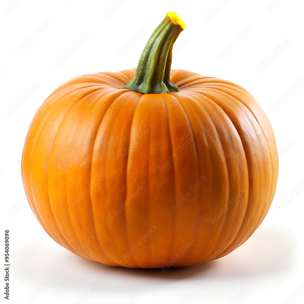 Orange Pumpkin Isolated on White Background Orange Pumpkin Isolated on White Background