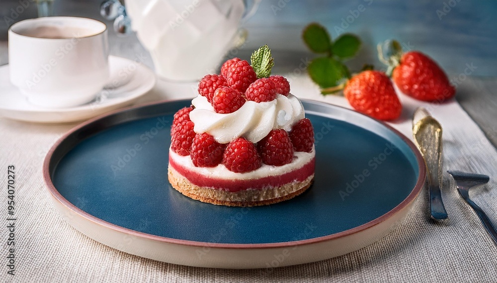 cheesecake with berries cheesecake with berries