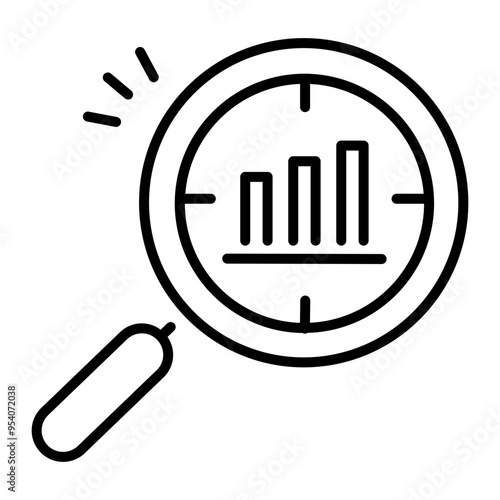 An outline icon of focus data 