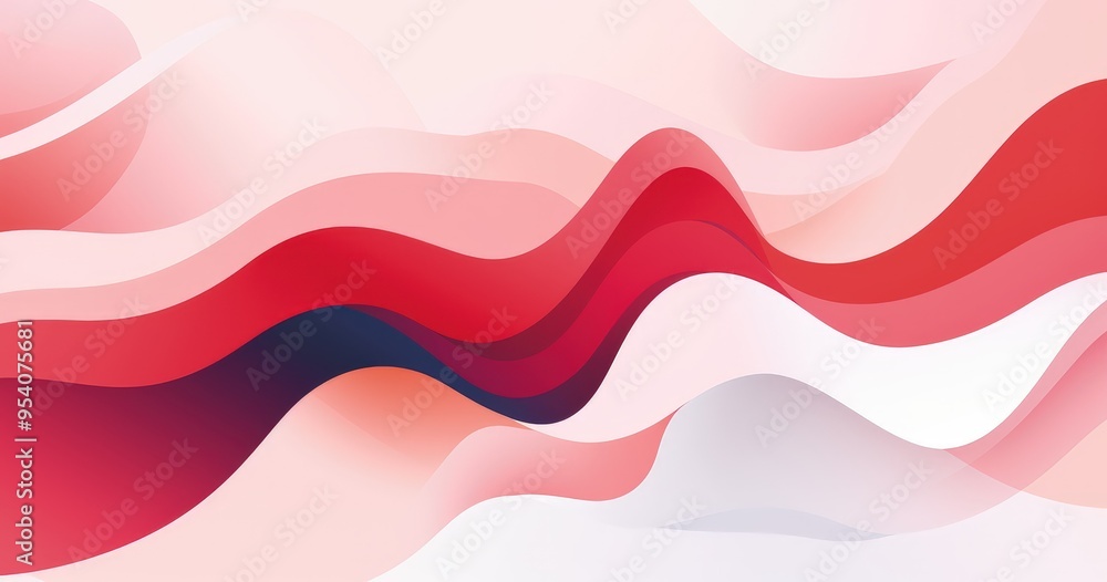 A smooth, flowing abstract design featuring waves of red and pink hues, creating a modern and dynamic visual effect. A smooth, flowing abstract design featuring waves of red and pink hues, creating a modern and dynamic visual effect.