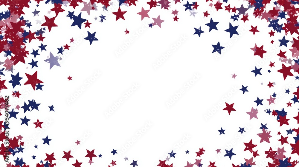 Red White and Blue Stars Background for USA National Holiday Celebration Generative AI Red White and Blue Stars Background for USA National Holiday Celebration Generative AI