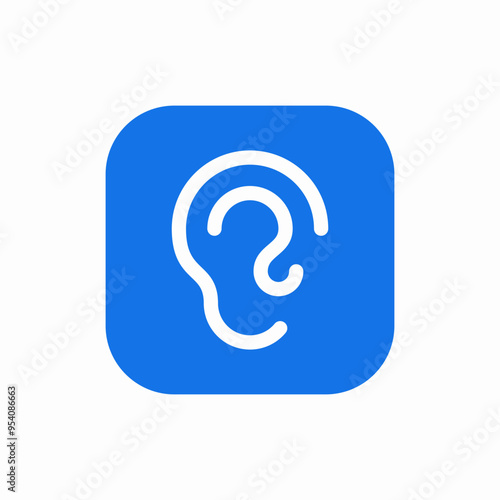 ear listen hear sound icon
