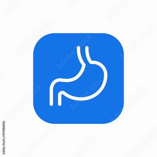 stomach gastric anatomy icon sign