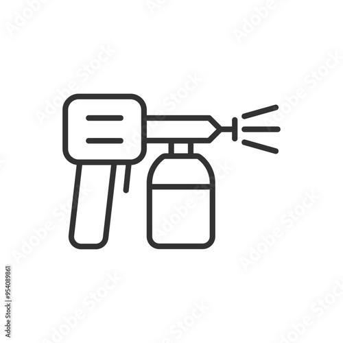 airbrush icon - paint gun icon - spray gun icon