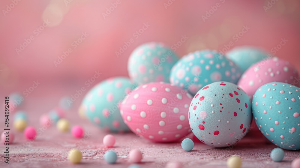Pastel Easter Eggs: A Happy Easter Background Pastel Easter Eggs: A Happy Easter Background