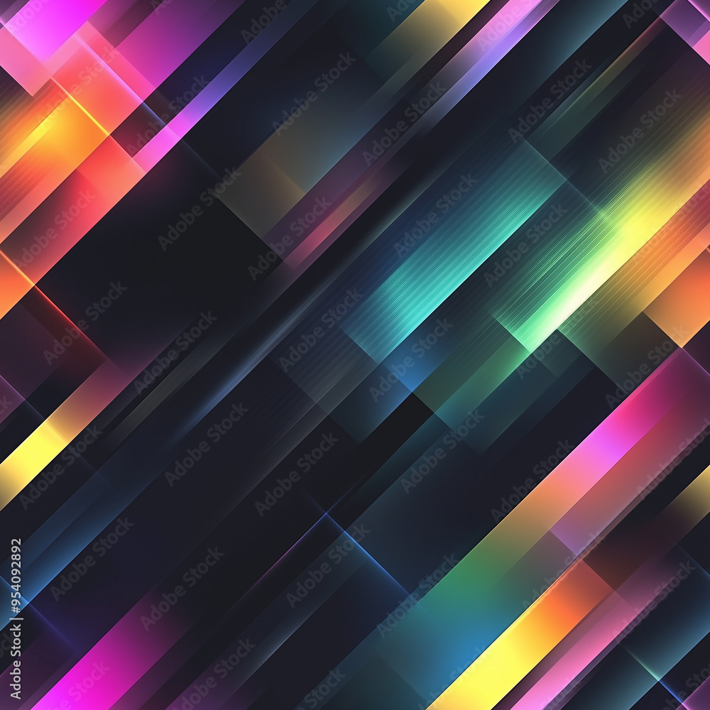 Dark grey black abstract background with colourful glowing angular lines design for social media post, business, advertising event. Modern technology innovation concept background Dark grey black abstract background with colourful glowing angular lines design for social media post, business, advertising event. Modern technology innovation concept background