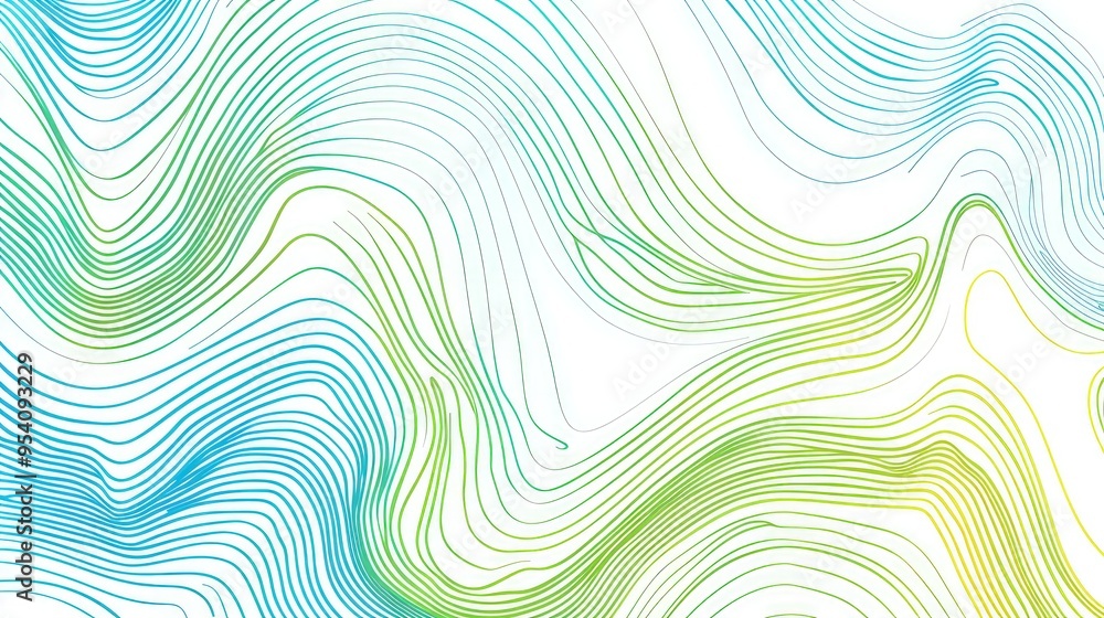 A vibrant abstract design featuring flowing lines in shades of blue, green, and yellow, creating a sense of movement and fluidity. A vibrant abstract design featuring flowing lines in shades of blue, green, and yellow, creating a sense of movement and fluidity.