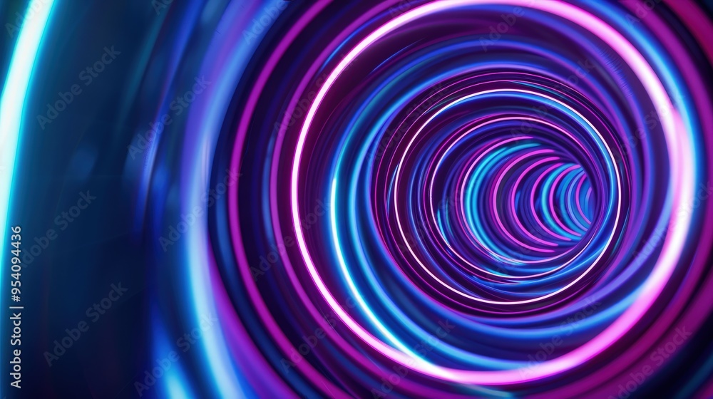 A vibrant, swirling tunnel of neon lights, creating a sense of depth and movement. A vibrant, swirling tunnel of neon lights, creating a sense of depth and movement.
