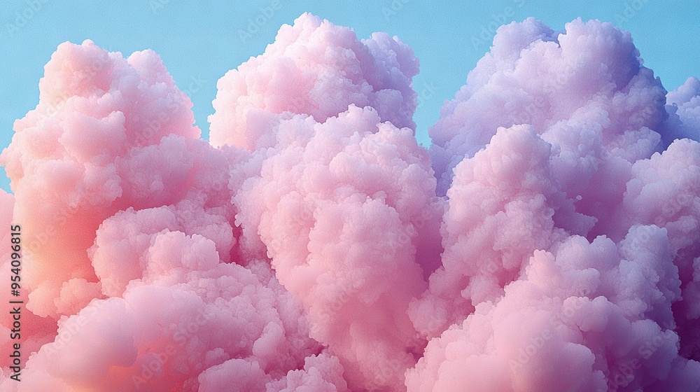 A collection of clouds against a blue sky background A collection of clouds against a blue sky background