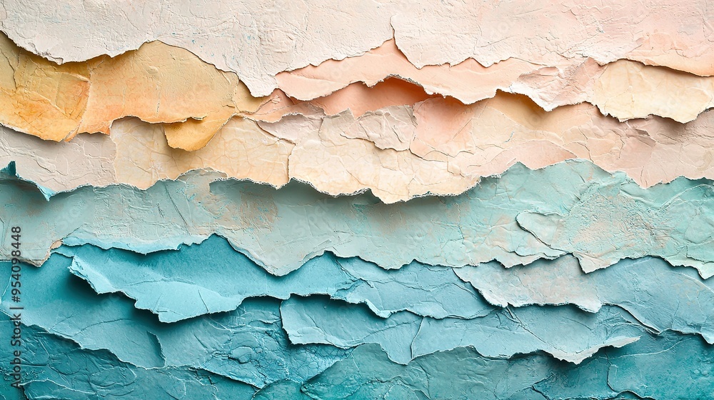 A macro photo of an artwork with peeling paint on the edges A macro photo of an artwork with peeling paint on the edges