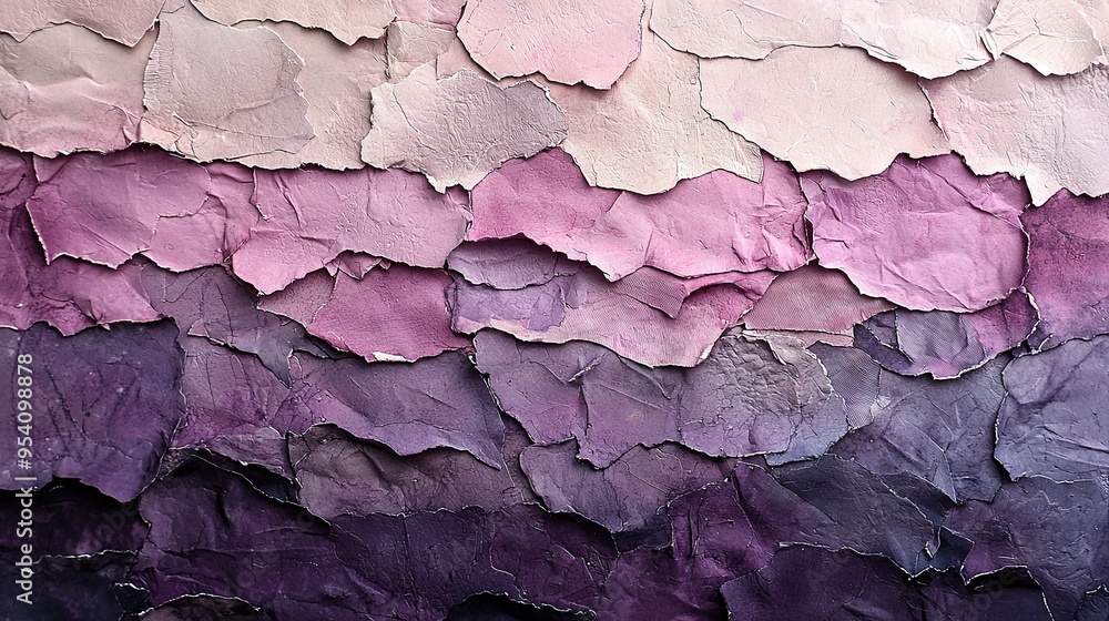 A macro image of a canvas featuring purple and pink abstract brushstrokes A macro image of a canvas featuring purple and pink abstract brushstrokes