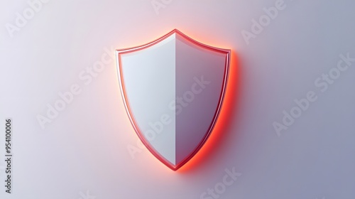 Free Download Cyber security safety shield in minimalistic style. 3d vector illustration. white backgroundCyber security safety shield in minimalistic style. 3d vector illustration. white background - GFXLoad