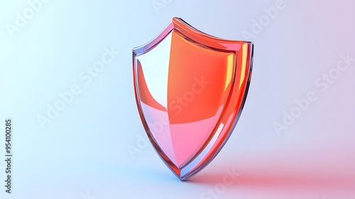 Free Download Cyber security safety shield in minimalistic style. 3d vector illustration. white backgroundCyber security safety shield in minimalistic style. 3d vector illustration. white background - GFXLoad