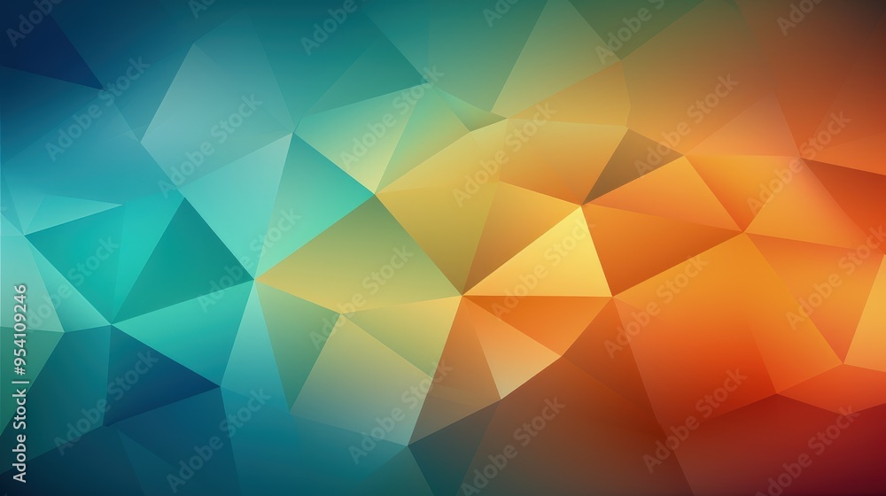 Obraz premium A colorful abstract geometric background with various shades blending together.