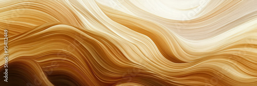 Abstract background with swirling brown and beige lines.