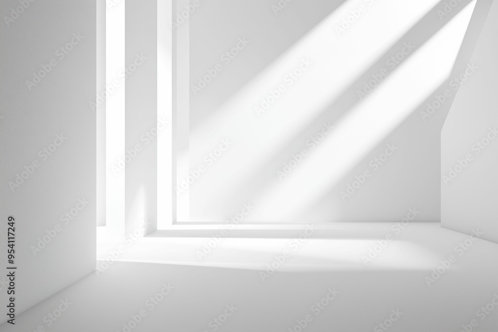 Minimalist white background with subtle geometric patterns, soft lighting Minimalist white background with subtle geometric patterns, soft lighting