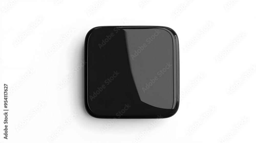 Blank Mobile application icon, button - black square with round corners. 3d rendering, white background
Blank Mobile application icon, button - black square with round corners. 3d rendering, white background