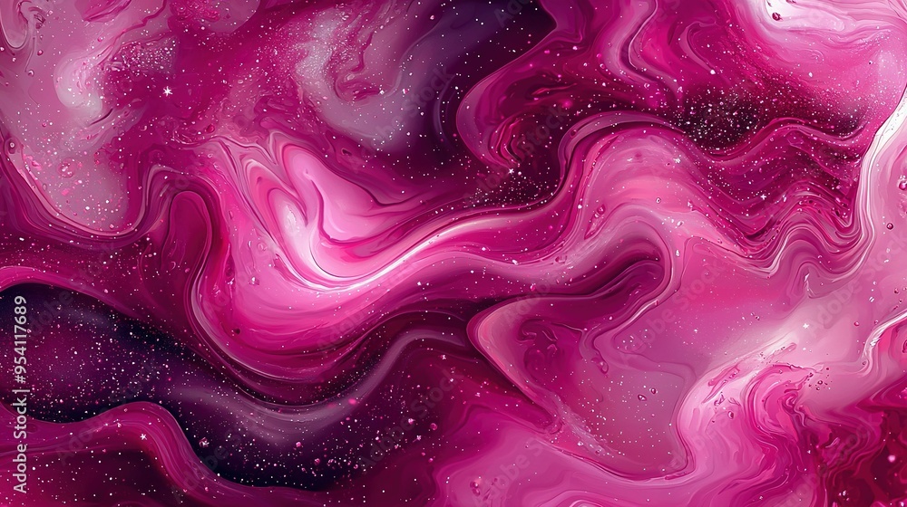 Obraz premium A close-up of a dark background with stars centered and space surrounding it