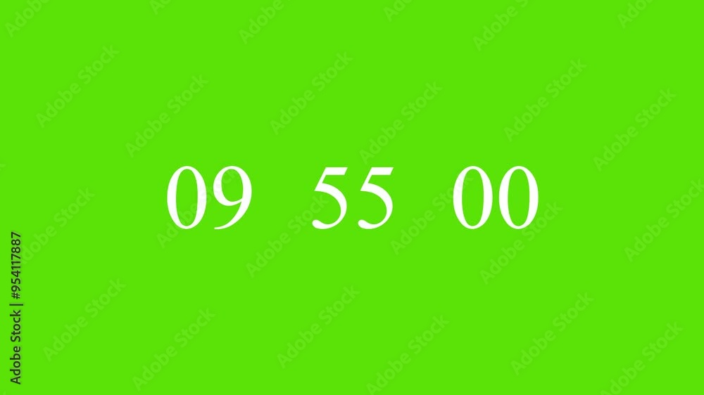 10 minute COUNTDOWN Timer Chroma Screen Green 10 minute COUNTDOWN Timer Chroma Screen Green