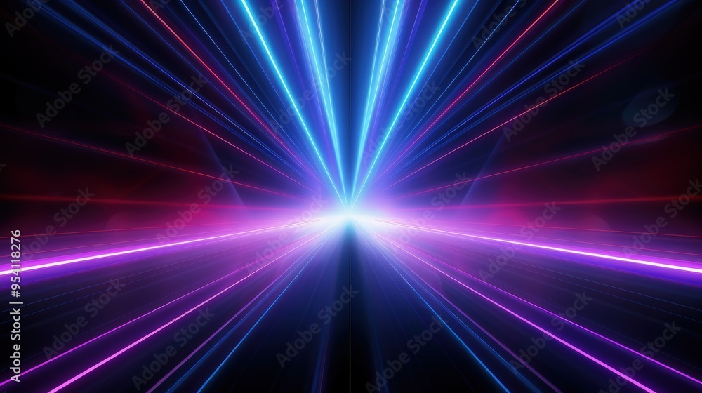 A vibrant abstract design featuring beams of light radiating from a central point. A vibrant abstract design featuring beams of light radiating from a central point.