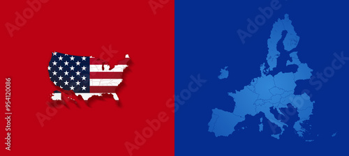 outline states-borders map ...