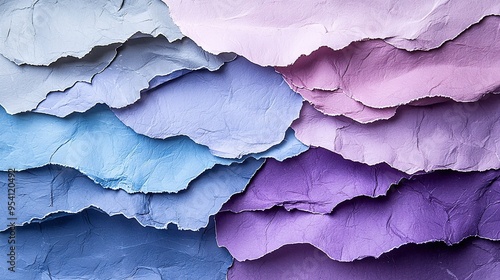 Wallpaper Mural   A close-up of multicolored paper with a clock in the foreground Torontodigital.ca