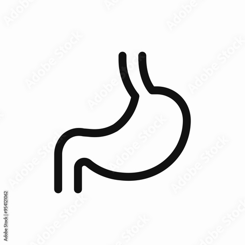 stomach gastric anatomy icon sign