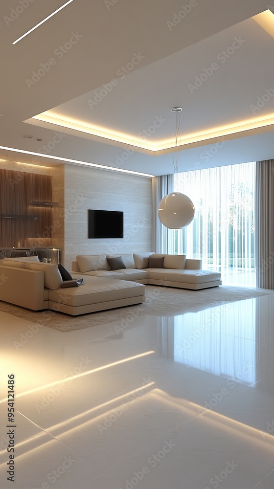 Fototapeta premium modern hotel lobby with hallway or office lounge room