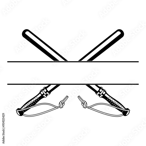 Riot Police - Billy Club Split Monogram Logo
