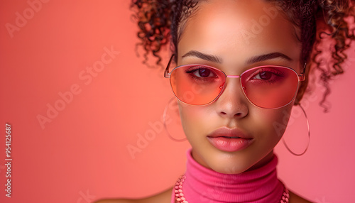 Wallpaper Mural Beautiful, Fashionable Woman Wearing Trendy Accessories | Confident Style and Modern Fashion Look Torontodigital.ca