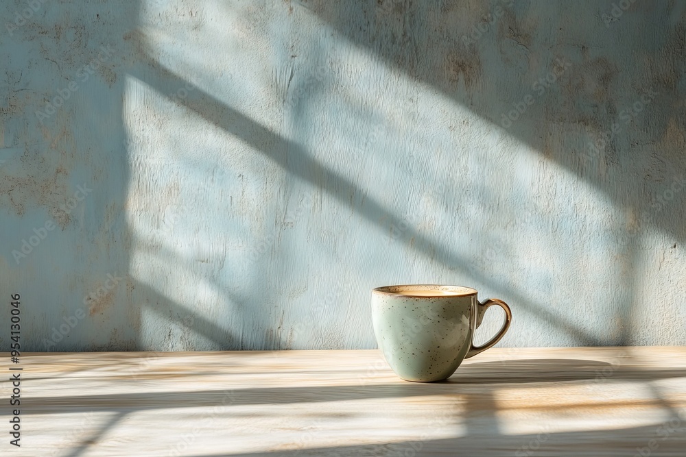 hoto coffee cup on table against wall hoto coffee cup on table against wall