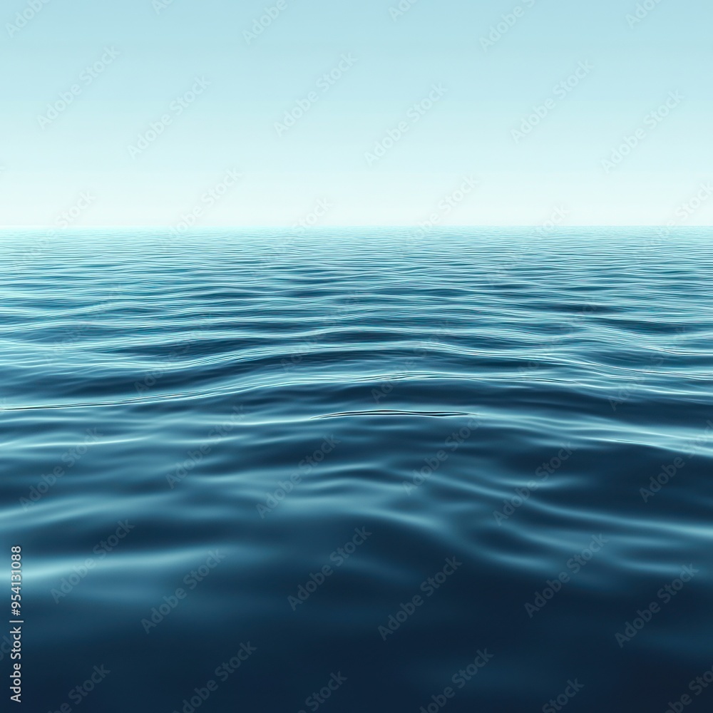 Calm Blue Ocean Surface with Gentle Waves Calm Blue Ocean Surface with Gentle Waves
