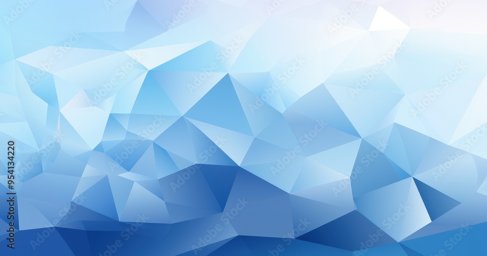 Abstract blue geometric pattern with triangular shapes and gradients. Abstract blue geometric pattern with triangular shapes and gradients.