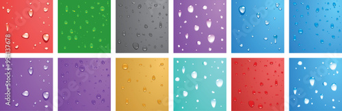 Water-Drops set, vector