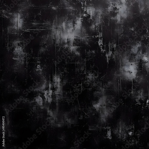 Abstract Dark Futuristic Grunge Texture with Digital Elements