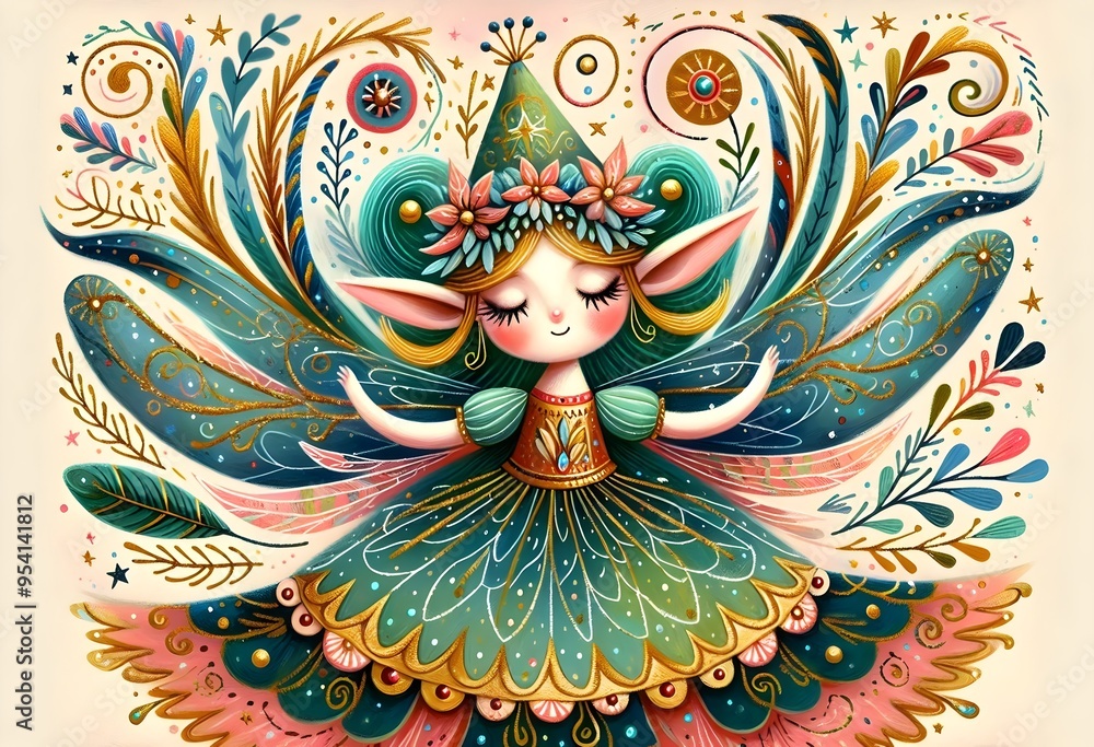 Fototapeta premium Estrellas Mágicas: Sueños y Fantasía