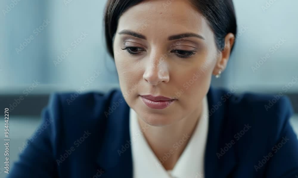 Italian Businesswoman Engaged in Meeting Italian Businesswoman Engaged in Meeting