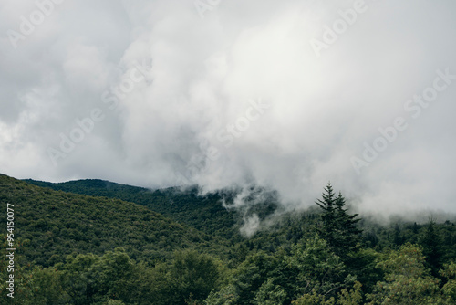 clouds over mountain