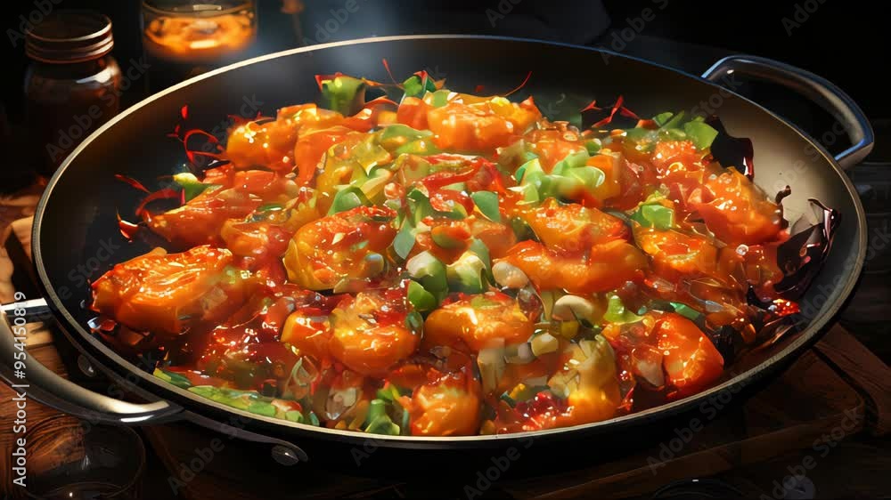 Korean traditional food Tteokbokki, miso soup Korean traditional food Tteokbokki, miso soup