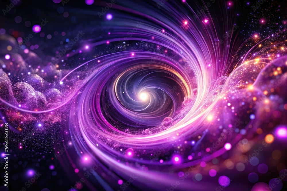 QuantumVisions abstract expressions with swirling numerical particles and deep, rich purples QuantumVisions abstract expressions with swirling numerical particles and deep, rich purples