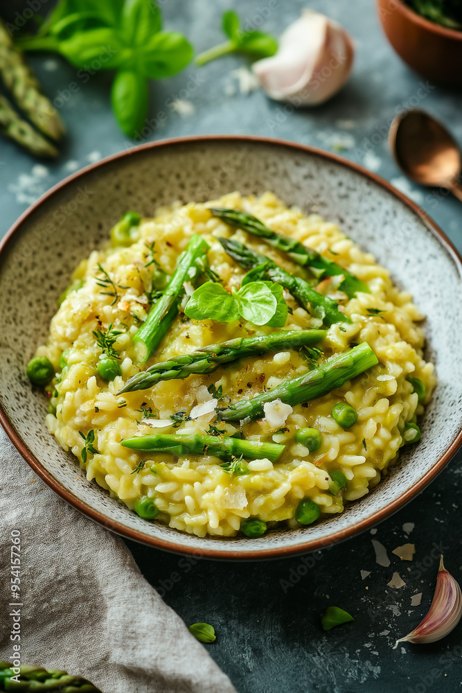 Italian Cuisine, Risotto agli Asparagi Italian Cuisine, Risotto agli Asparagi