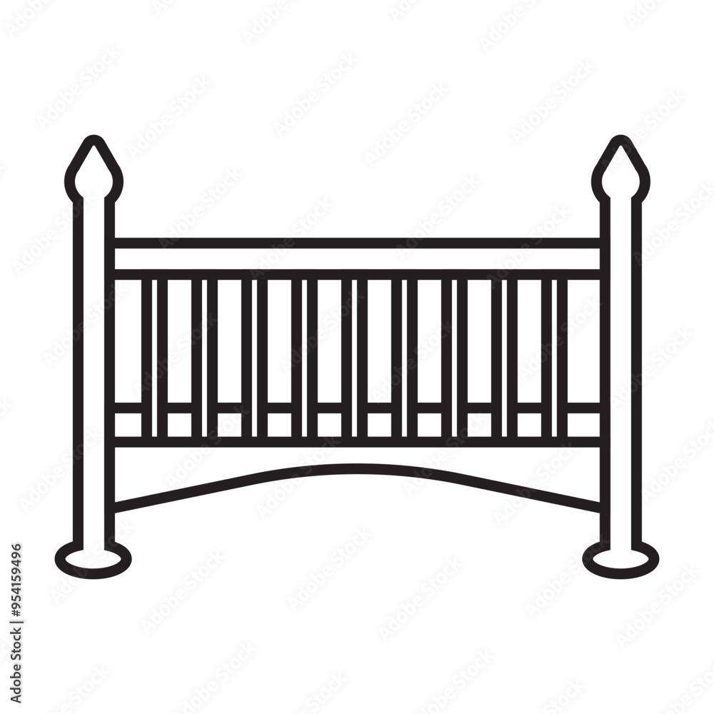 baby crib icon design vector baby crib icon design vector