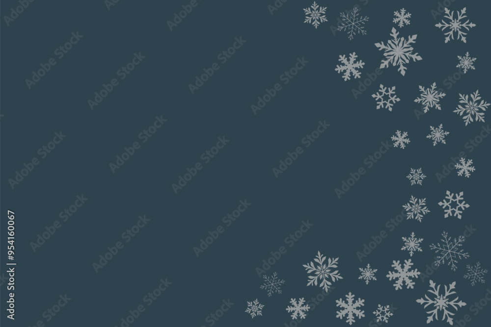 card with snowflake silhouette in blue tones card with snowflake silhouette in blue tones