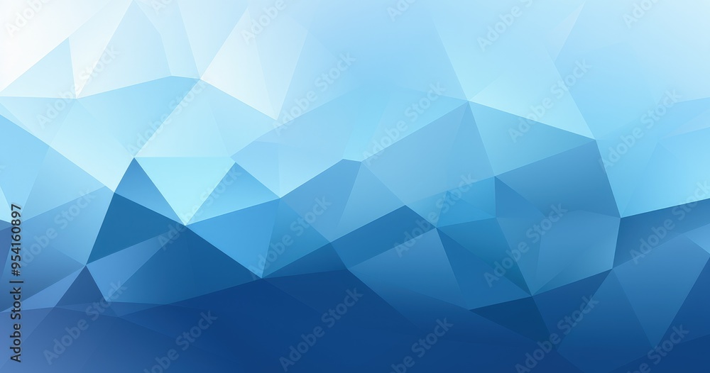 A geometric abstract background featuring various shades of blue in a triangular pattern. A geometric abstract background featuring various shades of blue in a triangular pattern.