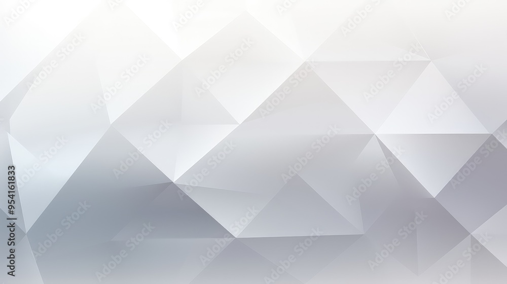 Obraz premium A modern abstract background featuring triangular shapes in shades of gray and white.