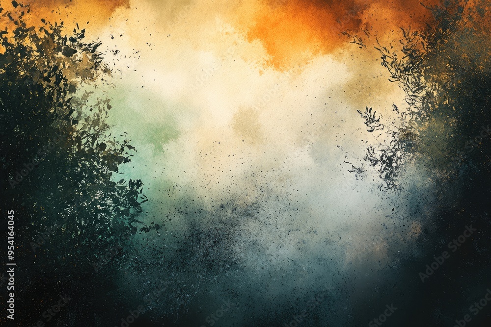 A vibrant dance of burnt sienna and amber hues explodes in a watercolor background, capturing the essence of warmth and chaos A vibrant dance of burnt sienna and amber hues explodes in a watercolor background, capturing the essence of warmth and chaos