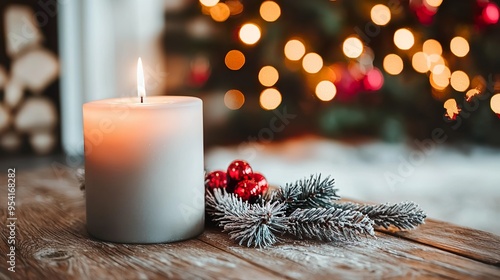 Christmas candles and decoration 